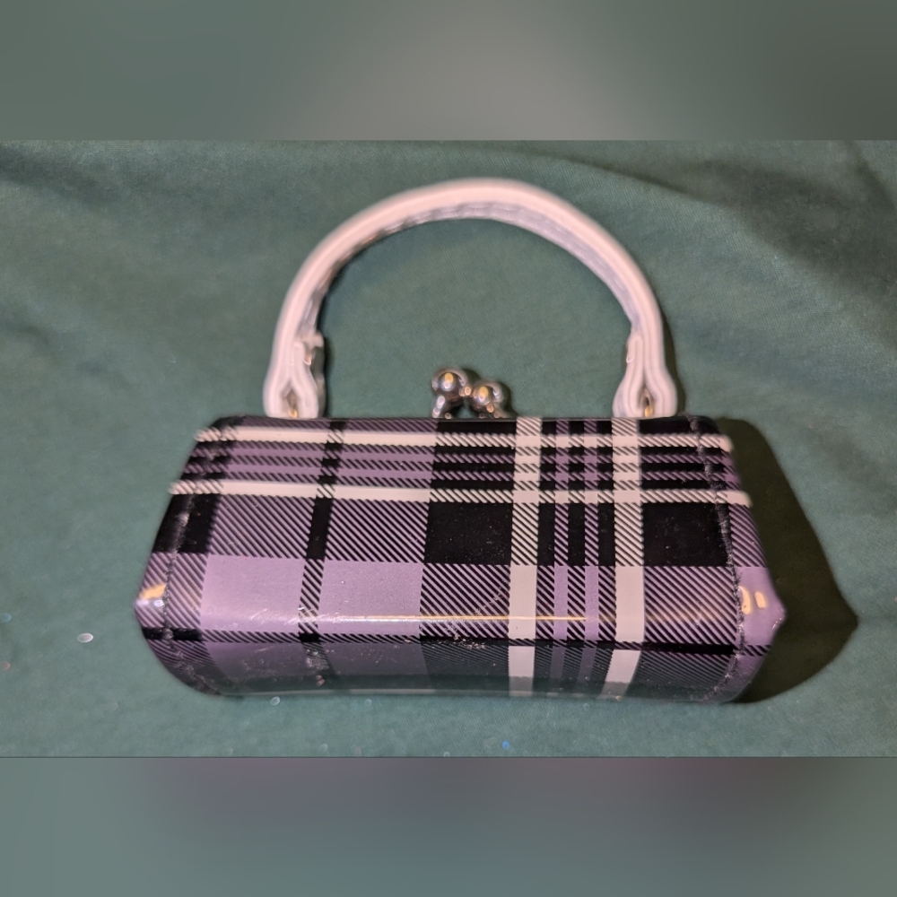 Tiktok Lipstick Case Gray Plaid